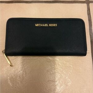 Michael Kors Black Leather Wallet